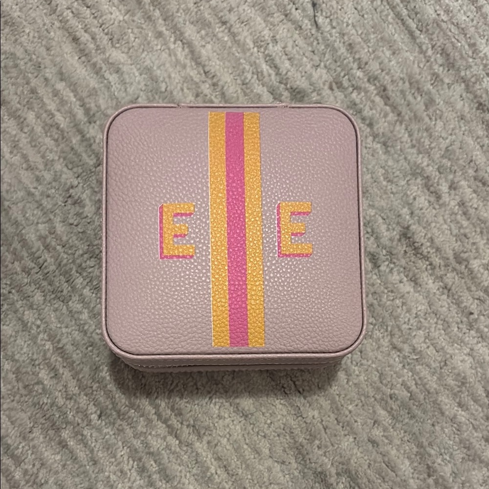 Mark and Graham monogrammed travel jewellery box